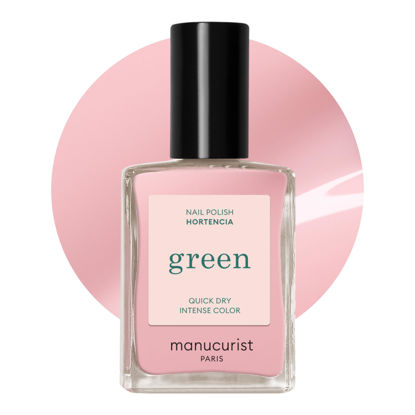 Picture of Manucurist • Green Nail Polish Hortencia • Natural Classic Nail Polish 9-Free • Vegan and Plant-Based Nail Polish (84%) • Manicure & Nail Care • 0.5 fl oz (HORTENCIA)
