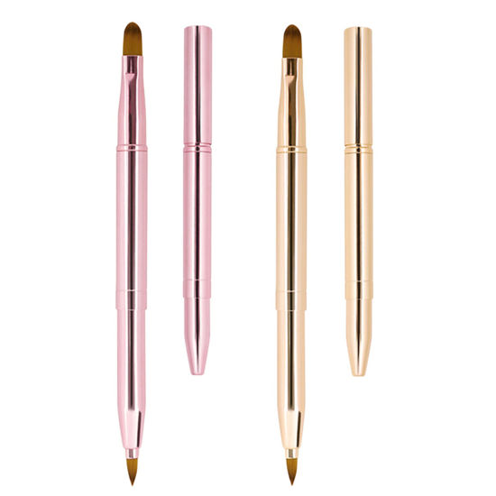 Picture of Unaone [2 Pack] Lip Brush for Lipstick, Retractable Lip Brushes, Dual-ended Makeup Brush for Lipstick Lip Gloss, Include Lid