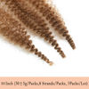 Picture of 18 Inch Pre-Separated Springy Afro Twist Hair 3 Packs Pre-Fluffy Natural Curls are Perfect for Marley Crochet Hair Suitable for Black Women (30#, 18 Inch (Pack of 3))