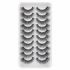 Picture of JIMIRE Fake Eyelashes Natural Look Fluffy Wispy False Lashes Cat-Eye Lashes with Thin Band Lightweight Fake Lashes 10 Pairs Pack