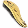 Picture of 79STYLE 3pcs Knot Free Detangling Brushes for Kids' Curly Hair - No Tangles for Girls and Toddlers (Size 7.4 Inch - Gold)