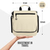 Picture of VENTURE 4TH Hanging Travel Toiletry Bag for Women & Men - Travel Organizer with Expandable Compartments & Removable Clear Pouch for Toiletries (Beige)