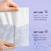 Picture of PoeticEHome Clean Towel | Thick & Absorbent | Cotton Face Tissue Biodegradable | Disposable Dry Wipes for Facial Cleansing & Makeup Removing