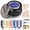 Picture of KeShi Waxing Kit, Painless Hair Removal Wax Warmer, Home Wax Kit with 5 Bags Hard Wax Beans for Full Body, Legs, Face, Eyebrows, Bikini (Women & Men)