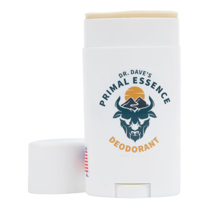 Picture of Dr. Dave's Primal Essence Extra Strength Tallow Deodorant - Aluminum-Free - Baking Soda, Beeswax, Coconut Oil, and Mango Butter - Vanilla and Sandalwood Deodorant for Men and Women