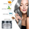 Picture of SOVONCARE Gray Temporary Hair Wax Color, Professional Styling Pomades Natural Hairstyle Clay for Men & Women Christmas Cosplay Date 4.23 oz (Sliver Gray)