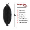 Picture of 8 Packs Springy Afro Twist Hair Pre-Separated Kinky Marley Twist Braiding Hair Soft Synthetic Crochet for Distressed Faux Locs Spring Twist Hair Extensions for Women… (16 Inch (Pack of 8), 1B)……