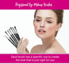 Picture of Keshima Professional Eye Makeup Brushes Set with Eyeshadow Brush, Eye Shadow Blending Brush, Smudge, Angled Crease, Pencil, Angled Eyeliner and Bent Eyeliner Brushes