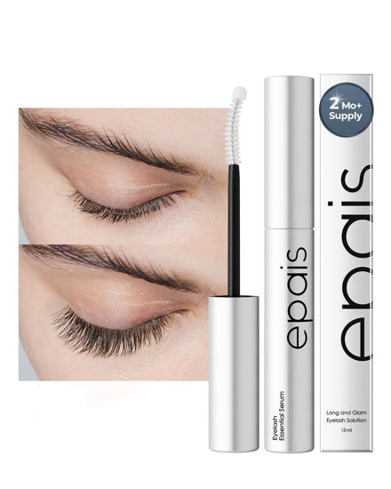 Picture of EPAIS Essential Eyelash Growth Serum, Jumbo Size 15ml/0.5fl.oz - Safe & Gentle Lashes Care, Nutrient Formula for Longer, Fuller, Thicker in 2 Weeks, To Grow Lashes Natural Longer, Non-Prostaglandin