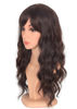 Picture of SYMEIW Medium Long Brown Wavy Wigs For Women Synthetic Full Hair Wigs With Bangs For Daily Use (brown)