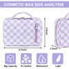 Picture of Bluboon Makeup Bag Zipper Pouch Travel Portable Cosmetic Bag Organizer for Women and Girls