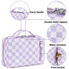 Picture of Bluboon Makeup Bag Zipper Pouch Travel Portable Cosmetic Bag Organizer for Women and Girls