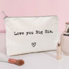 Picture of Love You Big Sister, Big Sister Gift, Missing You, Send Love, Makeup Case, Toiletry Bag, Gift for Friend, Makeup Bag for Family, Christmas Gifts