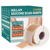 Picture of Silicone Scar Sheets, Silicone Scar Tape(1.6"x 79"), Professional Scar Removal Treatment, Reusable Silicone Scar Strips for Keloids, Surgeries Scars, C-sections, and Burns
