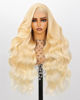 Picture of Arabella 613 Lace Front Wig Human Hair 13x4 Blonde Lace Front Wigs Human Hair 210% Density Body Wave 613 Frontal Wig Pre Plucked With Baby Hair (20inch, 613 13X4 body wave wig)