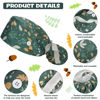 Picture of Honoson 6 Pcs Scrub Caps Women Nursing Hats with Buttons Adjustable Bouffant Nurse Ponytail Holder Turban (Cute Patterns)