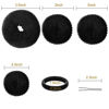 Picture of YaFex Bun Maker Kit - Donut Hair Accessory Set with Large, Medium, Small Sizes, Elastic Ties, and Black Bobby Pins
