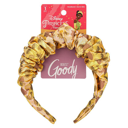 Picture of GOODY Ouchless Headband For All Hair Types - Disney Princess, Tiana - Comfort Fit for All-Day Wear - Beautiful Design for Instant Style - Pain-Free Hair Accessories for Women, Men, Boys & Girls