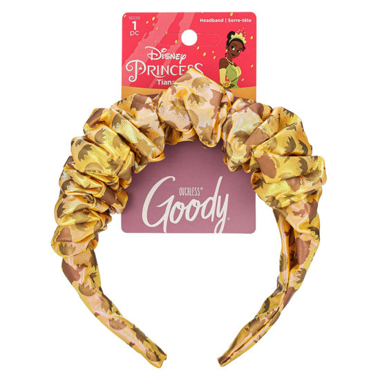 Picture of GOODY Ouchless Headband For All Hair Types - Disney Princess, Tiana - Comfort Fit for All-Day Wear - Beautiful Design for Instant Style - Pain-Free Hair Accessories for Women, Men, Boys & Girls