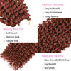 Picture of Alrence Passion Twist Hair Ginger 18 Inch 8 Packs Water Wave Crochet Hair Curly Braiding Hair Long Spring Twist Hair Crochet Braids Synthetic Hair Extension (18 Inch (Pack of 8), 350#)