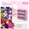 Picture of Nail Polish Organizer Pack of 2, Portable 48 Bottles Clear Nail Polish Holder with Adjustable Divider, Gel Nail Polish Storage Double Side Nail Polish Organizer Case for Nail Tech Pink