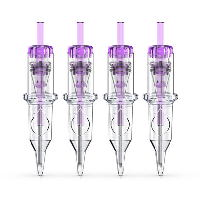 Picture of Wormhole Tattoo Cartridge Needles, 20pcs 7RL Disposable Tattoo Needle Cartridges Standard 7 Round Liner for Tattoo Pen Tattoo Cartridge Machine Permanent Makeup Tattoo Supplies (1207RL)