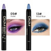 Picture of Kaely 2Pcs Cream Eyeshadow Stick Set for Eyes,Vioiet & Royal Blue Shimmer Pen,Eye Brightener Halloween Makeup,sombras para ojos,Smooth Eye Shadow Highlighter Crayon Pencil Waterproof,09+13