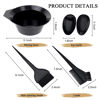 Picture of 1st Choice Hair Dye Color Brush and Bowl Set, Tint Comb for Hair Tint Dying Coloring Applicator, (2 brushes+Mixing Bowl) …