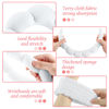 Picture of WSICSE Spa Headband for Washing Face, Sponge Skincare Headband and Wrist Washband Set White Makeup Headband for Skincare, Shower for Women Christmas Gifts