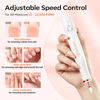 Picture of Modelones Electric Nail File, 14 Pcs Cordless Nail Drill with LED Light for Acrylic Gel Dip Powder Nails, Professional Nail Drill Kit with Nail Drill Bits & Sanding Bands for Quick Manicure Pedicure