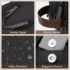 Picture of Wedama Toiletry Bag for Men, Medium Hanging Travel Toiletry Bag, Extra Electronic Organizer Bag Waterproof Travel Bag for Toiletries, PU Handle Travel Bag for Travel Trips Swim Camping, Grey