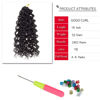 Picture of 8 Packs Curly Crochet Hair GoGo Curl Crochet hair for Women Natural Black Deep Wave Braiding hair,Synthetic Bohemian Crochet Braid Water Wave Crochet hair Extensions(18inch, 1B)