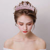 Picture of SuPoo Pink Crown Tiaras for Women Crystal Princess Crown Headband Birthday Queen Rhinestone Birthday Gift Quinceanera Crown for Wedding Party Prom Halloween Cosplay Accessories
