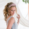 Picture of SuPoo Pink Crown Tiaras for Women Crystal Princess Crown Headband Birthday Queen Rhinestone Birthday Gift Quinceanera Crown for Wedding Party Prom Halloween Cosplay Accessories