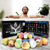 Picture of Bath Bombs for Men, Gift Set of 18 Scented Organic Handmade Bath Bombs of 2.5 oz with Natural Essential Oils. Perfect for Boyfriend, Husband, Father or Friend, by ZenseMe