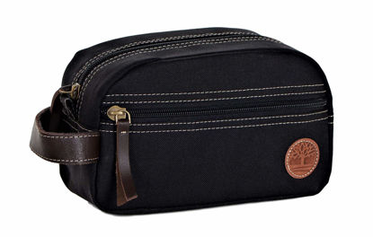 Picture of Timberland Men's Toiletry Bag Canvas Travel Kit Organizer, Black, One Size
