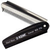 Picture of Kent 82T Handmade Folding Pocket Comb for Men, Fine Tooth Hair Comb Straightener for Everyday Grooming Styling Hair, Beard or Mustache, Use Dry or with Balms, Saw Cut Hand Polished, Made in England