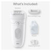 Picture of Braun Epilator Silk-épil 5, Hair Removal Device, Women Shaver & Trimmer, Wet and Dry, Includes Skin Contact Cap, SE5-011, Grey