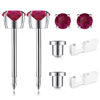 Picture of SugarTang Ear Piercing Kit, Disposable Ear Piercing Gun Kit, 316L Surgical Stainless Steel 4mm Prong Set Cubic Zirconia Stud, At Home Self Ear Piercer Kit with Birthstone Earrings Stud (Garnet)