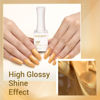 Picture of modelones No Wipe Gel Base and Top Coat Set, 2pcs Clear Shine Finish Long lasting Gel Top Coat Base Coat for Gel Nail Polish Soak Off U V/LED Top Coat Gel Nail Polish for Home DIY & Salon