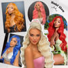 Picture of Ruaswey 30 Inch 613 13x6 Lace Front Wig Human Hair 200 Density Blonde Body Wave Lace Front Wigs Human Hair Blonde Wig Human Hair 613 HD Lace Frontal Wigs Human Hair Pre Plucked 613 Human Hair Wig