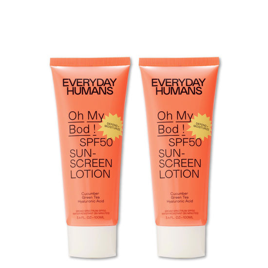 Picture of Everyday Humans Oh My Bod SPF50 Face & Body Sunscreen Lotion 3.4 oz - Pack of 2