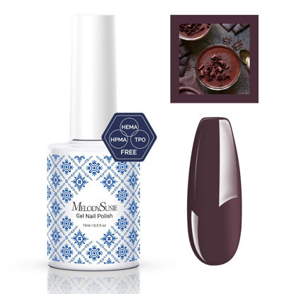 Picture of MelodySusie Fleurwee Plant-based UV Gel Nail Polish Hema Free 21 Non-Toxic Purple Brown P30 Long Lasting No Chip Christmas Gel Polish Gifts for Women Finger Toe Fall Nail Art Salon Manicure at Home