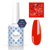 Picture of MelodySusie Fleurwee Plant-based UV Gel Nail Polish Hema Free 21 Non-Toxic Bright Orange Red P24 Long Lasting No Chip Christmas Gel Polish Gift for Women Finger Toe Nail Art Salon Manicure at Home