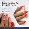 Picture of MelodySusie Fleurwee Plant-based UV Gel Nail Polish Hema Free 21 Non-Toxic Bright Orange Red P24 Long Lasting No Chip Christmas Gel Polish Gift for Women Finger Toe Nail Art Salon Manicure at Home