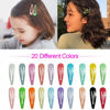 Picture of JIARON 80PCS Hair Clips, 2 Inch Non-Slip Metal Hair Barrettes for Girls, Kids, Baby and Women. (20 Colors)
