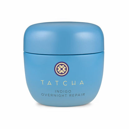 Picture of TATCHA Indigo Overnight Repair | Face Cream & Serum Treatment, Fragrance Free Night Cream, 50 ml | 1.7 oz