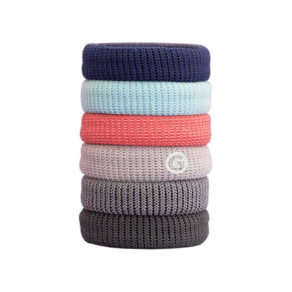 Picture of Gimme Beauty - Thick Fit Hair Bands - Balance - Damage Free Hair Ties - Made with Seamless Microfiber Elastics - Thick + Curly Hair Accessories - No Snagging, Dents, or Breakage (6 Count)