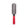 Picture of Cricket Static Free Fast Flo Color Vent Hair Brush - Quick and Blow Drying, Detangling, and Frizz-Free Styling - Anti-Static Bristles, Ideal for All Hair Types, So Rad (Red)