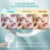 Picture of MIYADIVA Magnifying Mirror with Light,20X Magnifying Makeup Mirror with Handheld,Travel Mirror with Lights and Magnification,3 Colors Desktop Mirror and Wall Mirror,Vanity Mirror with Lights 6 Inches